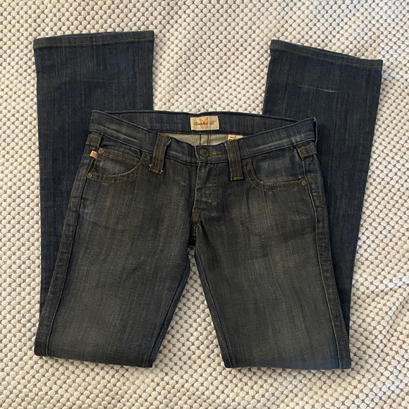 Frankie B. Blue Denim Jeans with Heart Pockets - Picture 4 of 7